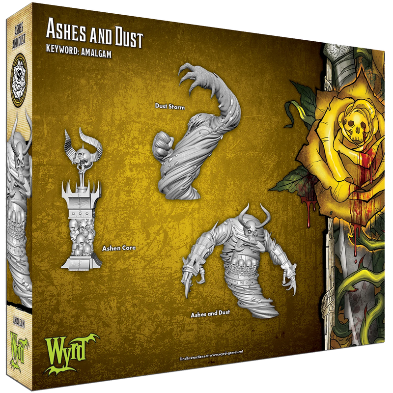 Malifaux (M3E) The Outcasts “Ashes and Dust”, 32 mm Scale Model Plastic Figures Back Of Box