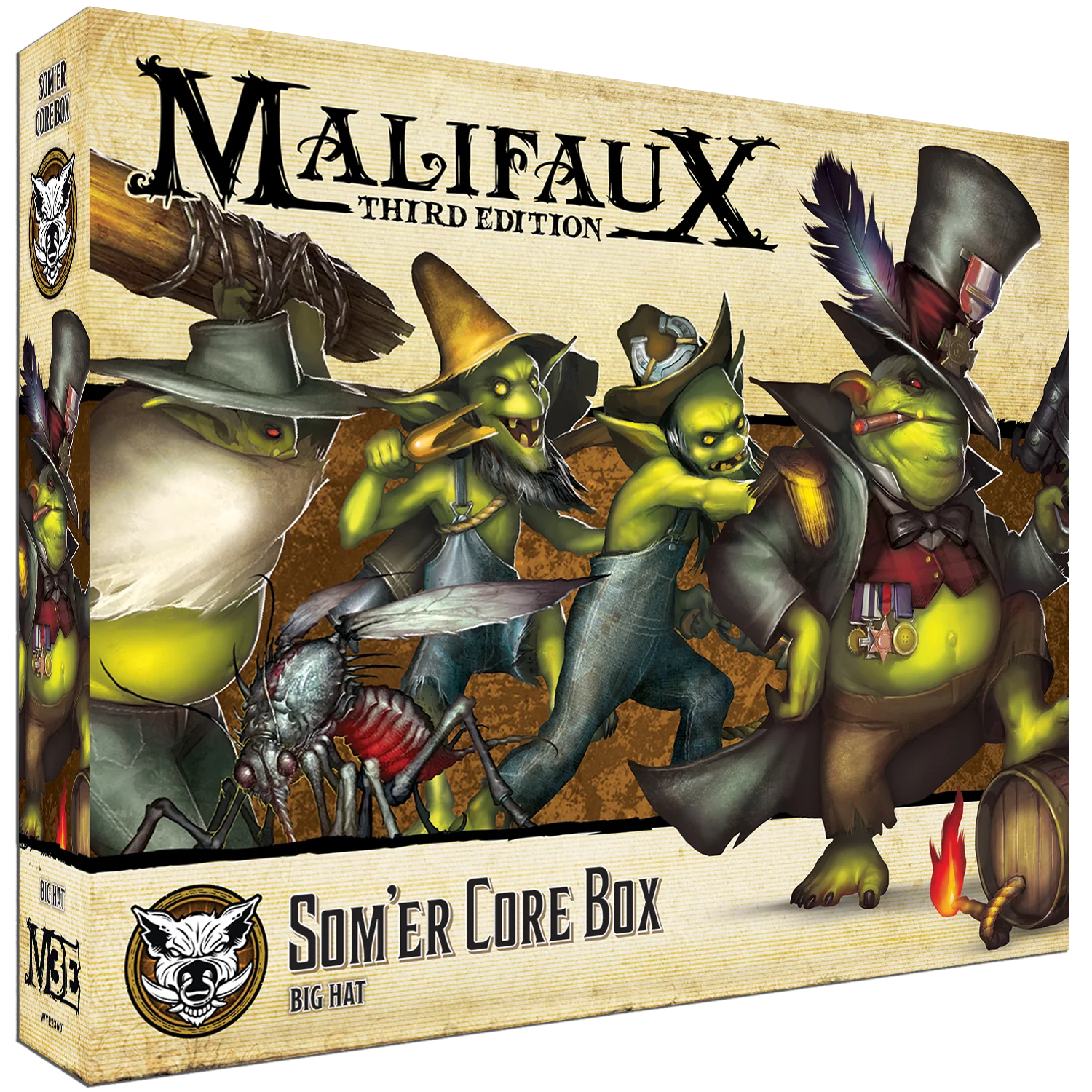 Malifaux (M3E) The Bayou “Som’er Core Box”, 32 mm Scale Model Plastic Figures