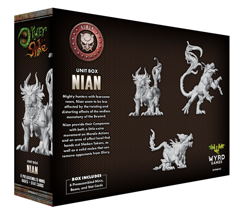 The Other Side Kimon “Nian” Unit Box, 32 mm Scale Model Plastic Figures Back of Box