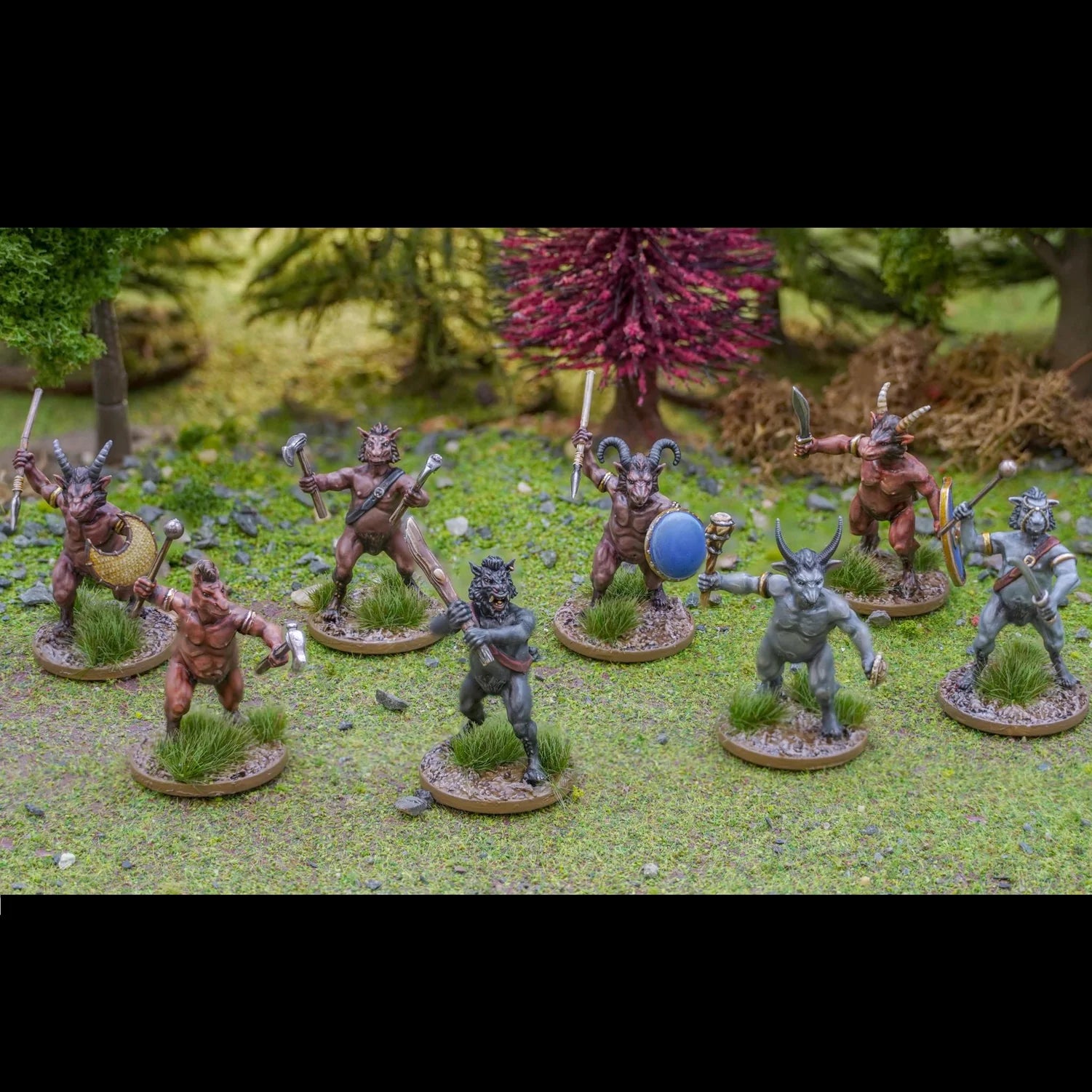 Wargames Atlantic Satyr Brutes 28mm Scale Plastic Miniatures Painted Examples