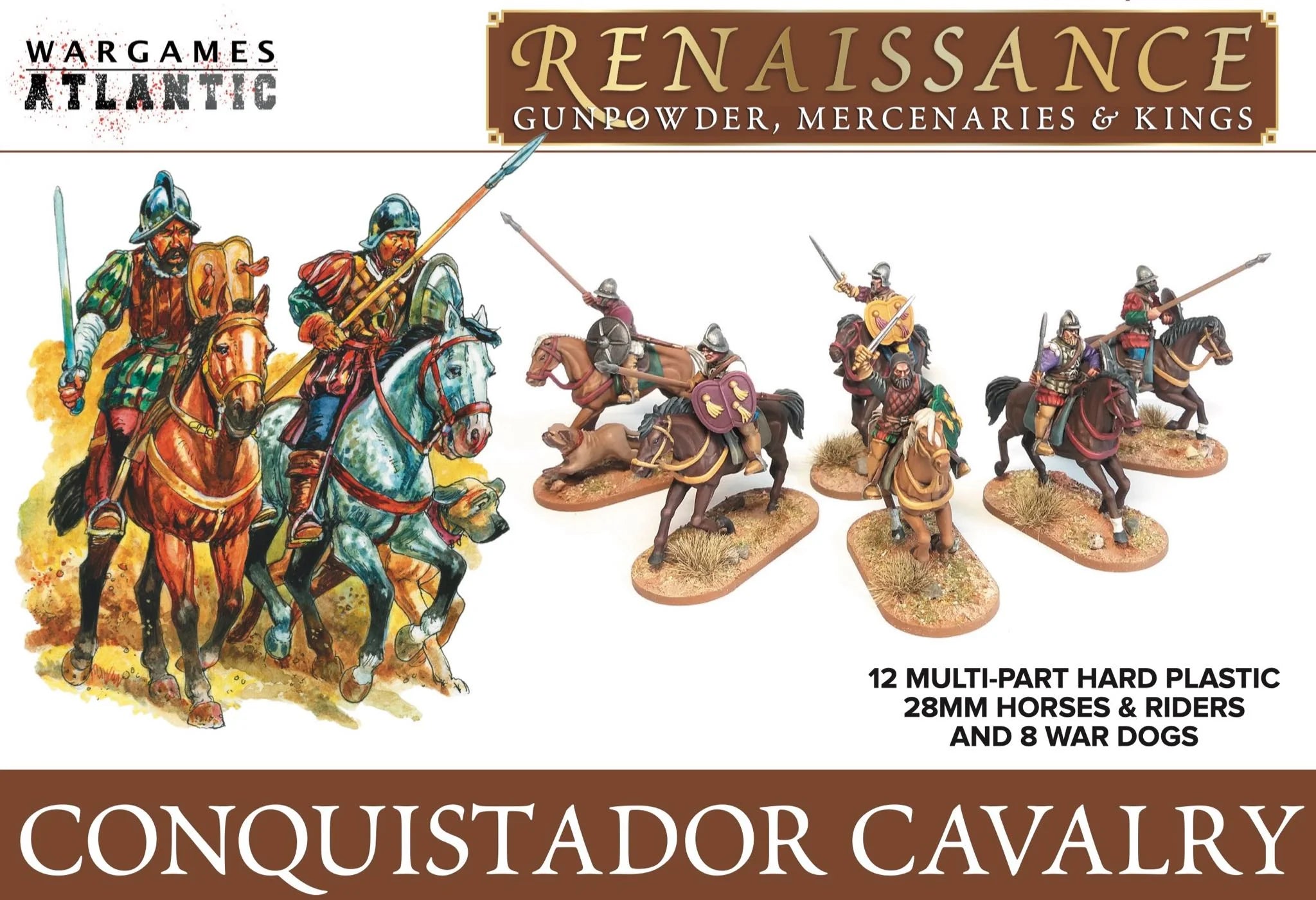Wargames Atlantic Conquistador Cavalry box front