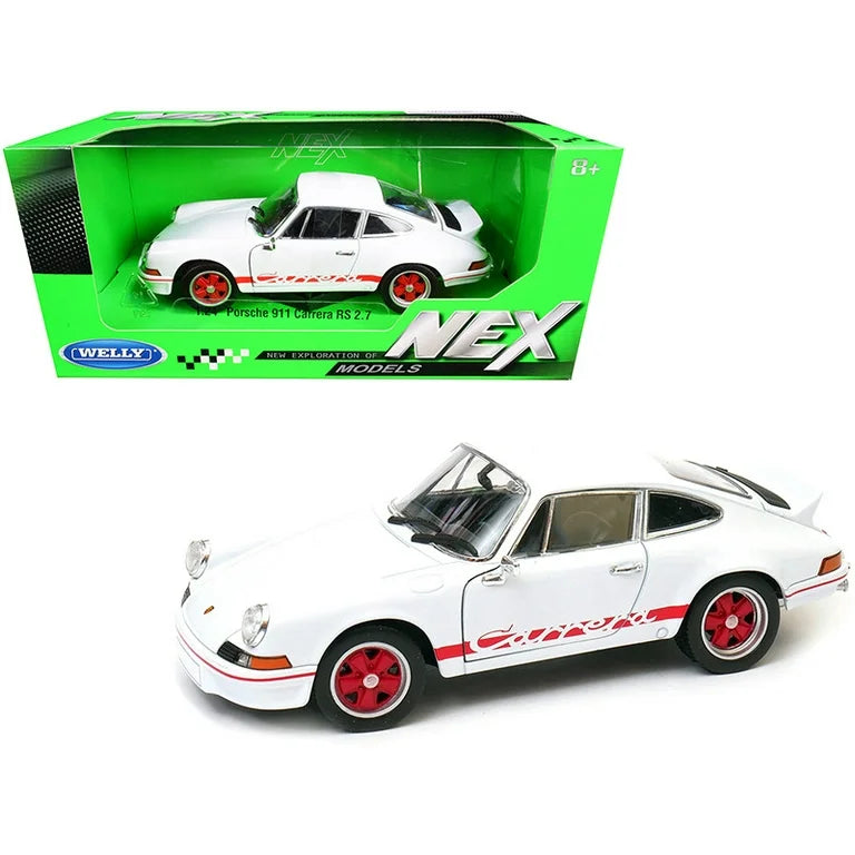 Porsche 911 Carrera RS 2.7 (White), 1/24 Scale Diecast Car