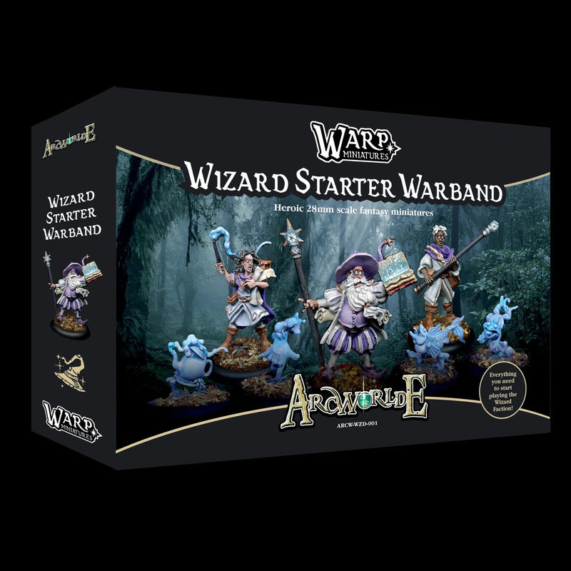 ArcWorlde Wizard Starter Warband, 28 mm Scale Model Plastic Figures