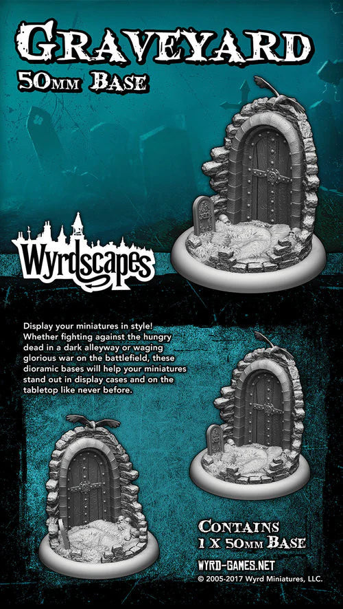 Wyrdscapes: Graveyard 50 mm Base