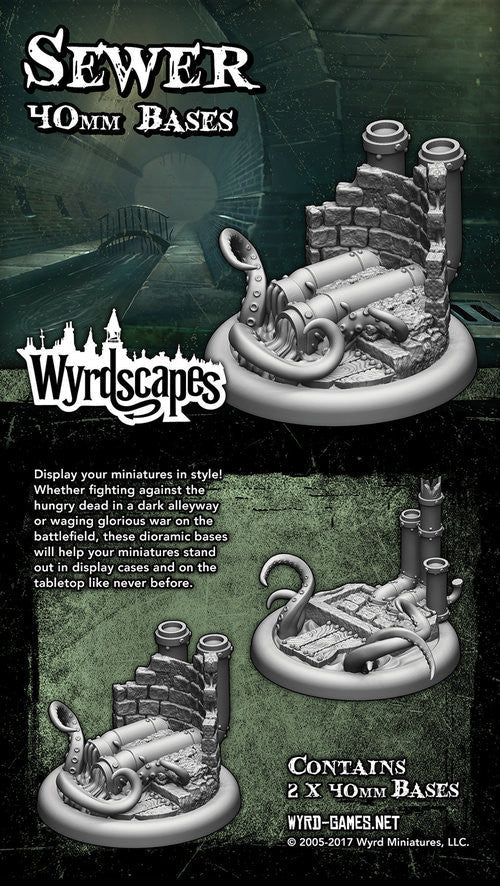 Wyrdscapes: Sewer 40 mm Base