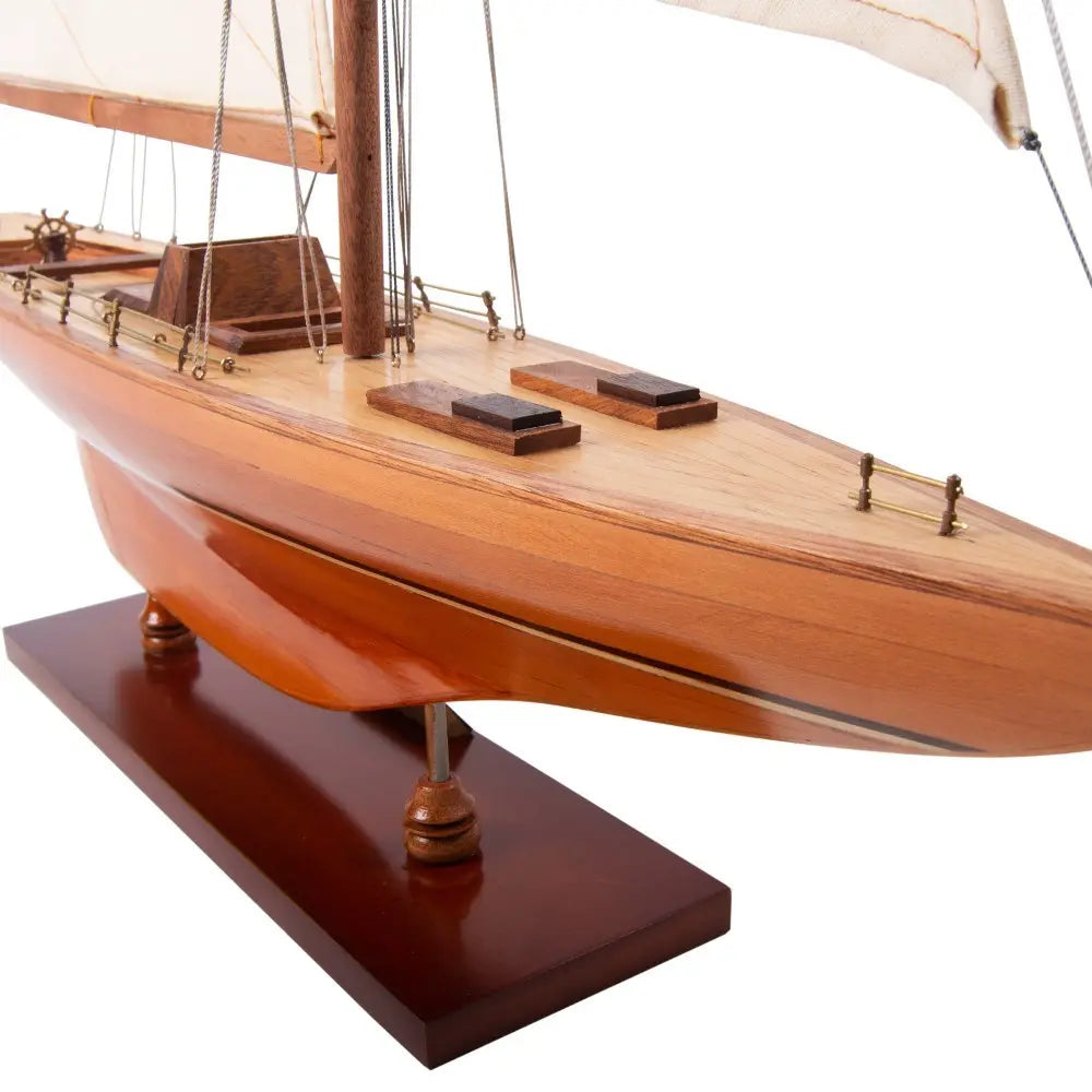 Close-up looking starboard aft on small 1958 Columbia model