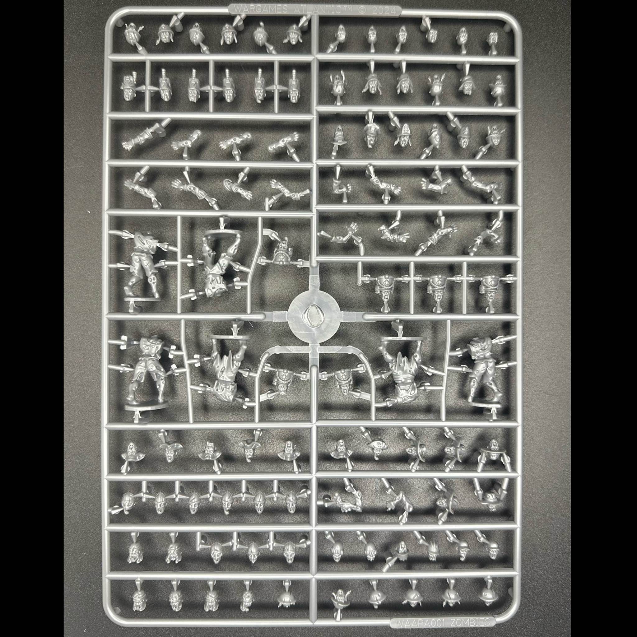 Zombies, 28 mm Scale Model Plastic Figures Example Frame