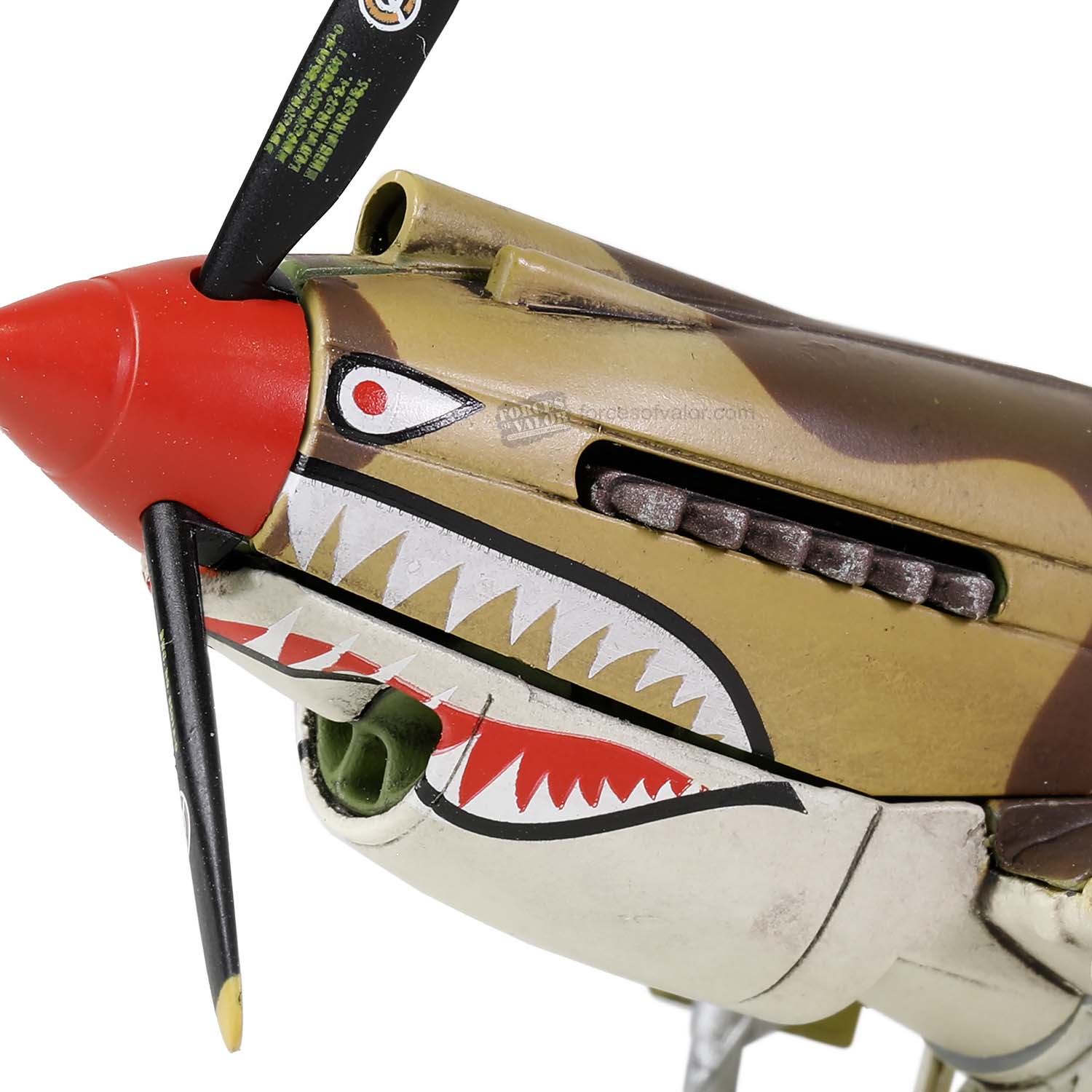 Curtiss P-40B / Tomahawk Mk IIB No.112 Squadron. RAF North Africa 1941, 1:72 Scale Model Shark Close Up