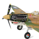 Curtiss P-40B / Tomahawk 81A-2 3rd Pursuit Squadron AVG “Flying Tigers” China 1942, 1:72 Scale Model Engine Detail