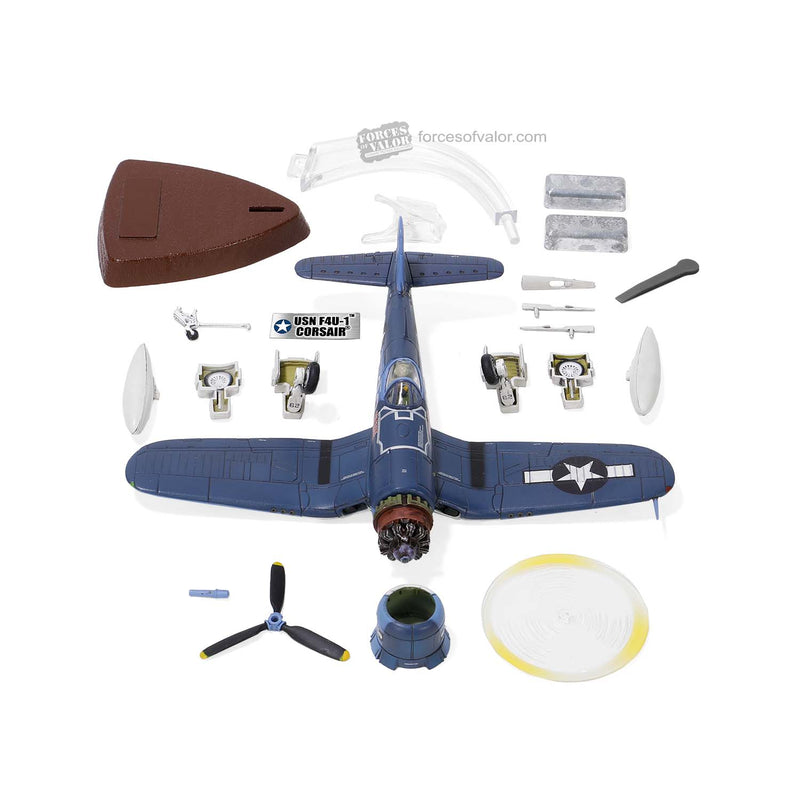 Vought F4U-1 Corsair VF-17 “Jolly Rogers” USN 1944, 1:72 Scale Model Contents