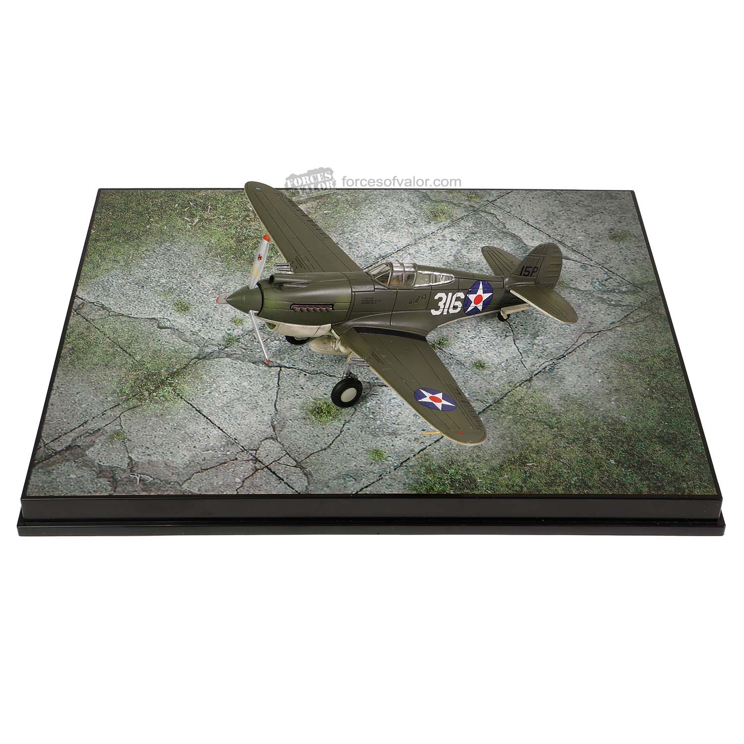 Curtiss P-40B Warhawk 47th Pursuit Squadron, Pearl Harbor 1941, 1:72 Scale Model