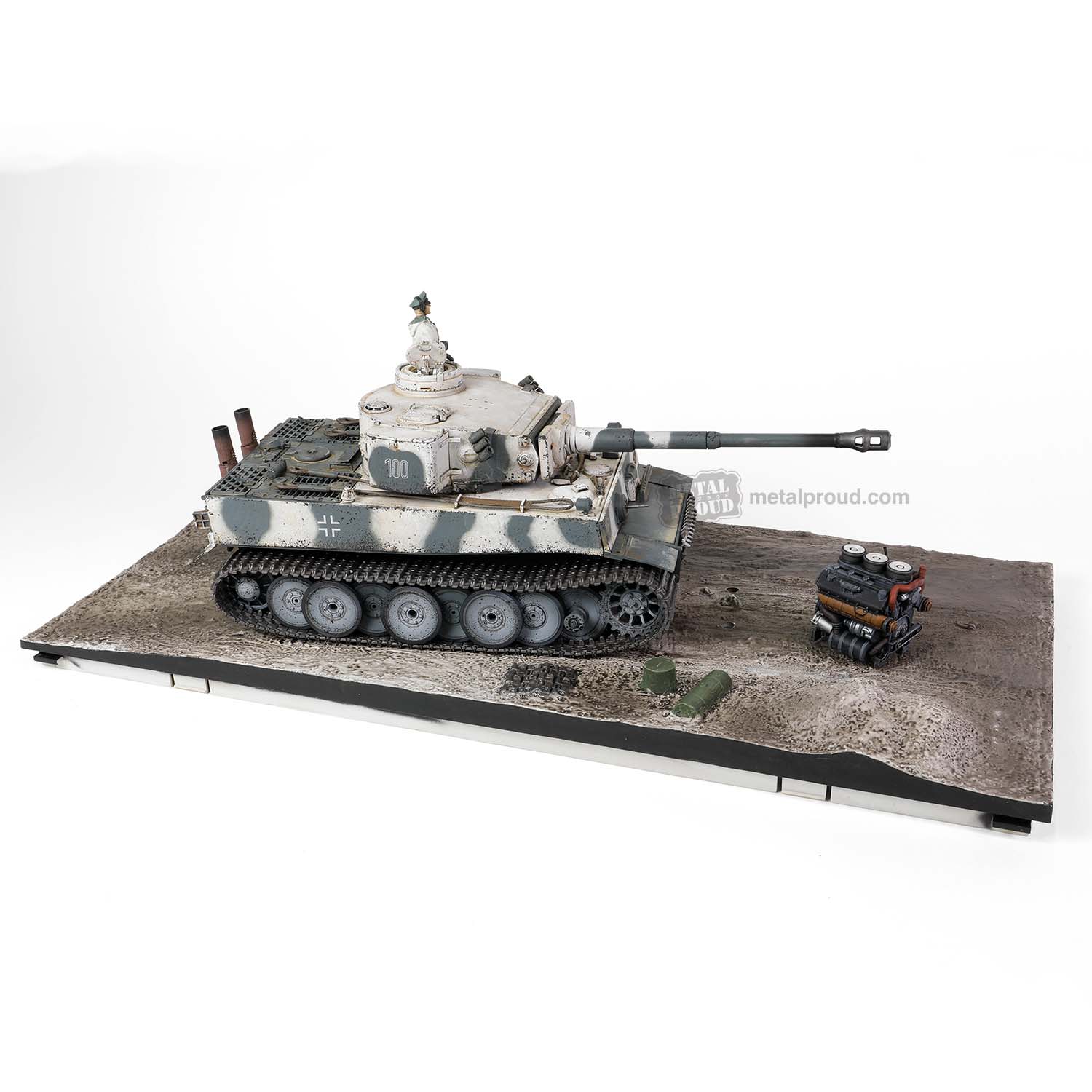 Sd.Kfz181 Pzkpfw VI Ausf. E (Tiger I), 502nd Heavy Tank Battalion No. 100, February 1943, 1/32 Scale Model