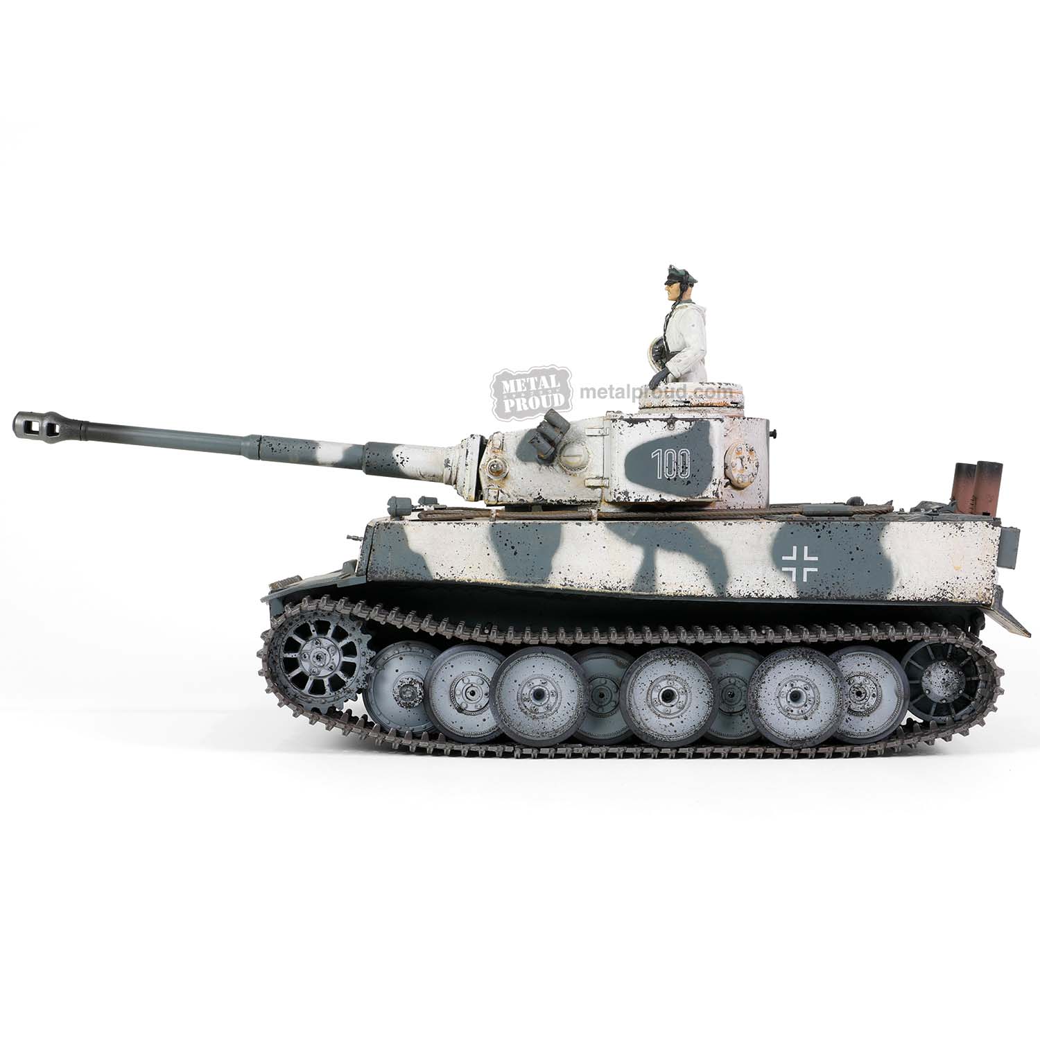 Sd.Kfz181 Pzkpfw VI Ausf. E (Tiger I), 502nd Heavy Tank Battalion No. 100, February 1943, 1/32 Scale Model Left Side View