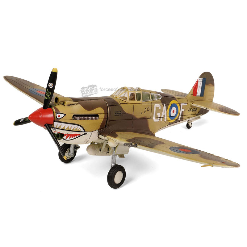 Curtiss P-40B / Tomahawk Mk IIB No.112 Squadron. RAF North Africa 1941, 1:72 Scale Model Left Front View
