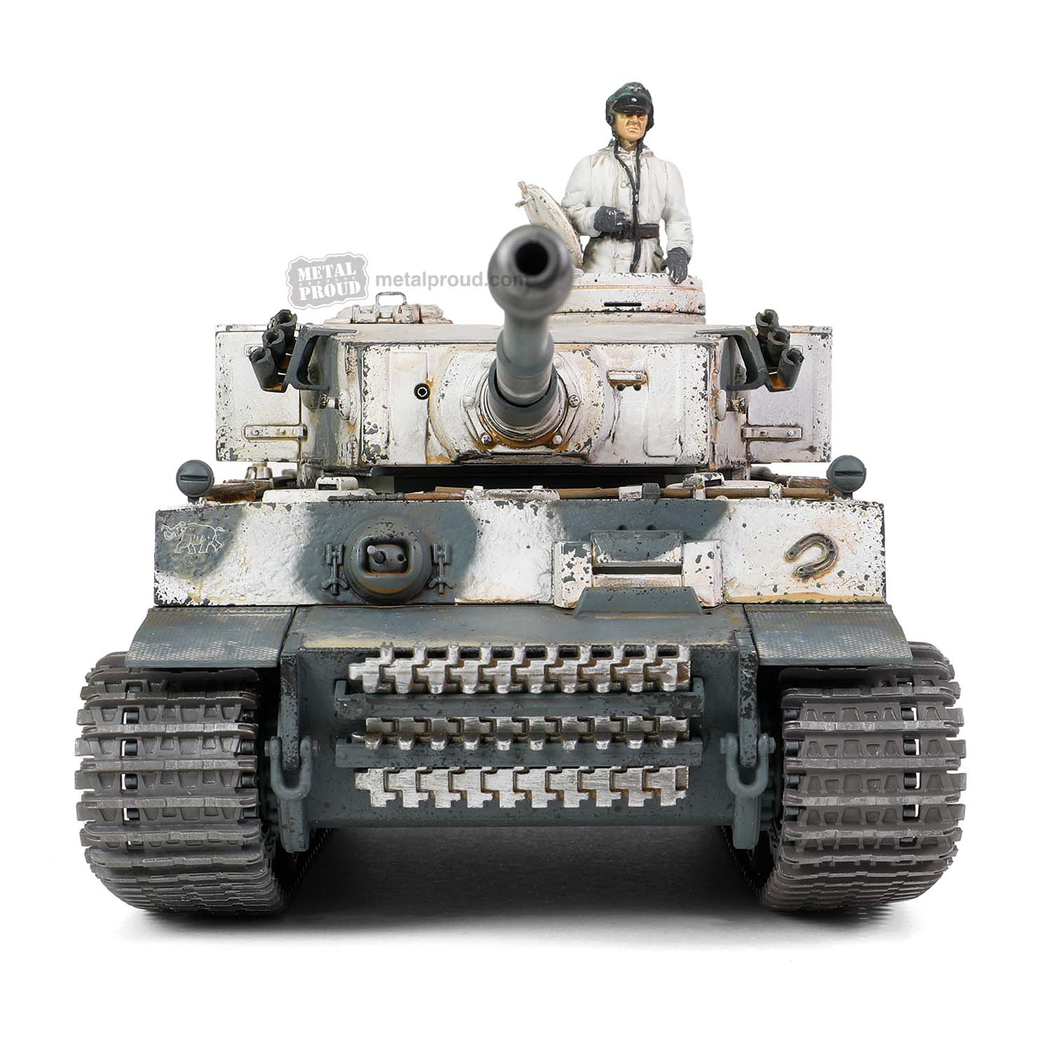 Sd.Kfz181 Pzkpfw VI Ausf. E (Tiger I), 502nd Heavy Tank Battalion No. 100, February 1943, 1/32 Scale Model Front View