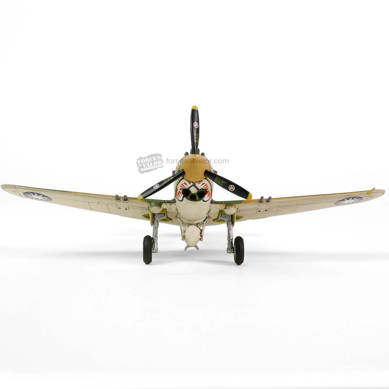 Curtiss P-40B / Tomahawk 81A-2 3rd Pursuit Squadron AVG “Flying Tigers” China 1942, 1:72 Scale Model Front View