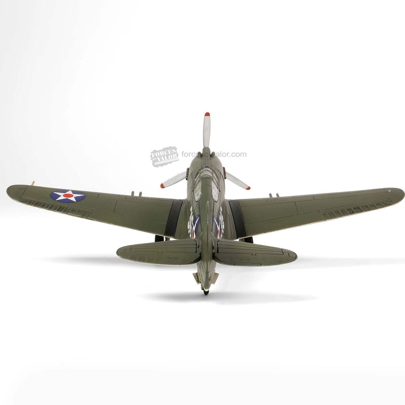 Curtiss P-40B Warhawk 47th Pursuit Squadron, Pearl Harbor 1941, 1:72 Scale Model Rear View