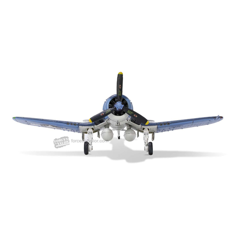 Vought F4U-1 Corsair VF-17 “Jolly Rogers” USN 1944, 1:72 Scale Model Front View
