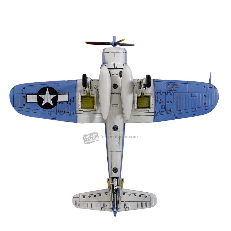 Vought F4U-1 Corsair VF-17 “Jolly Rogers” USN 1944, 1:72 Scale Model Bottom View