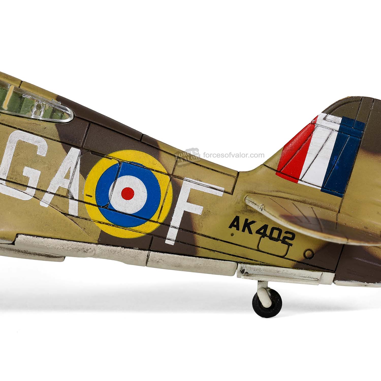 Curtiss P-40B / Tomahawk Mk IIB No.112 Squadron. RAF North Africa 1941, 1:72 Scale Model Tail Detail