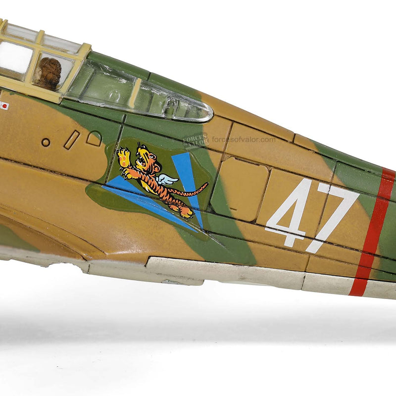 Curtiss P-40B / Tomahawk 81A-2 3rd Pursuit Squadron AVG “Flying Tigers” China 1942, 1:72 Scale Model Livery Close Up