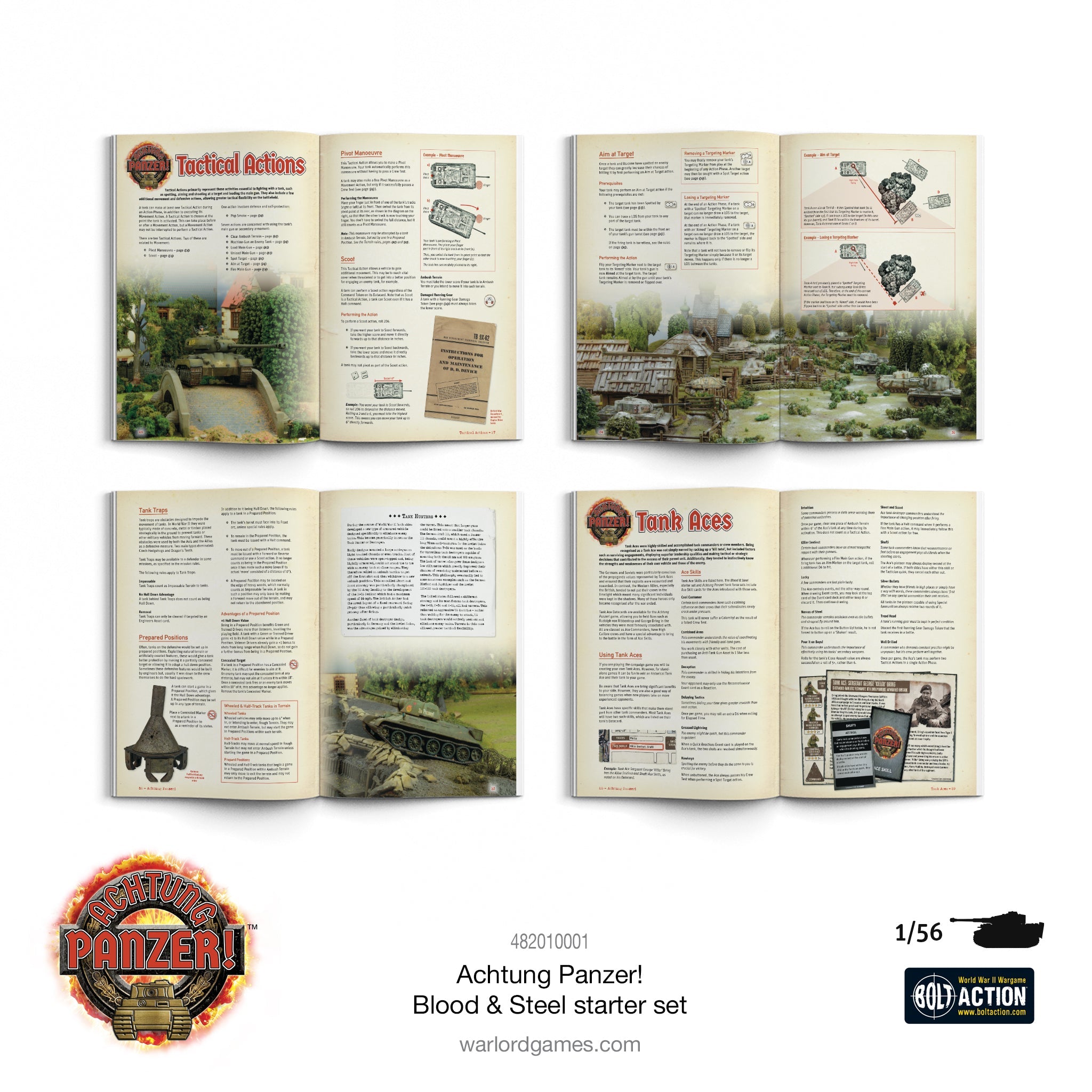 Achtung Panzer! Blood & Steel Starter Set Rulebook Pages