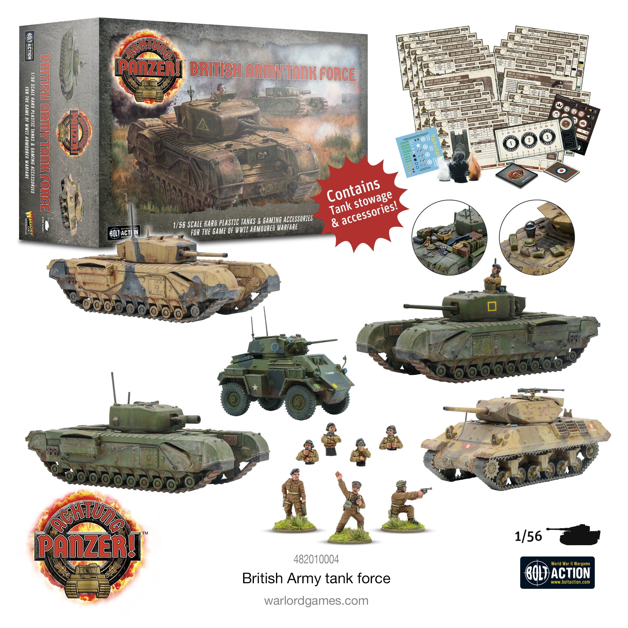 Warlord Games Achtung Panzer! British Tank Force Contents