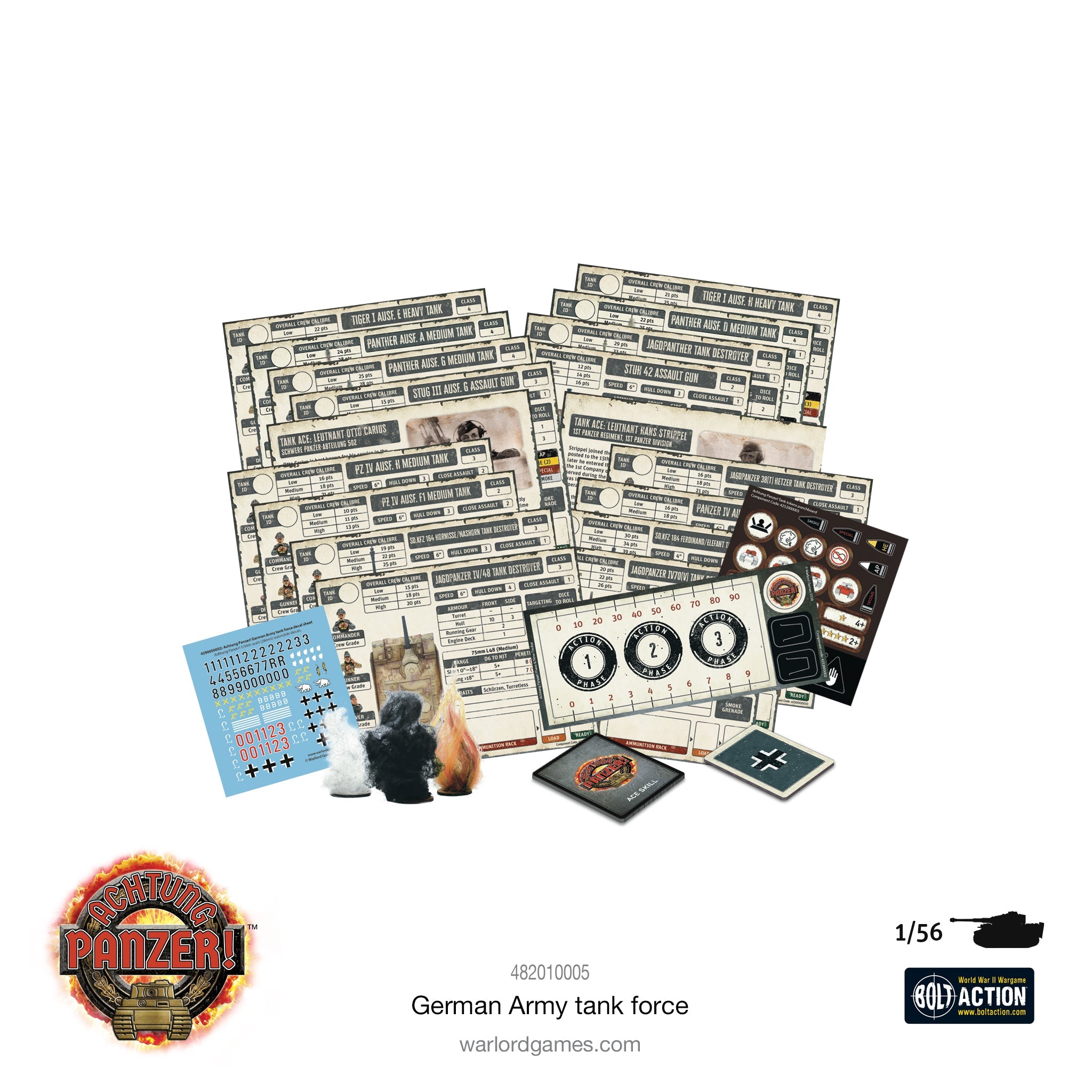 Achtung Panzer! German Army Tank Force Game Cards