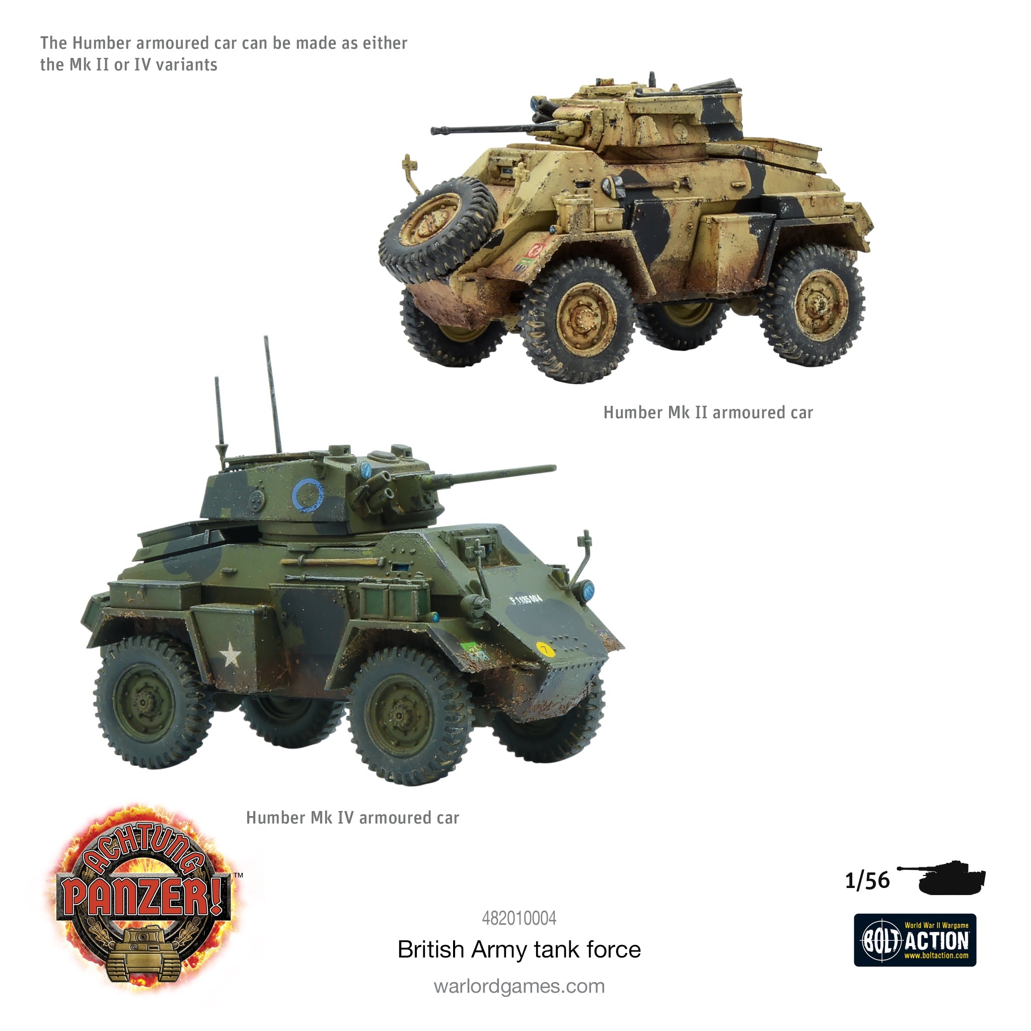 Achtung Panzer! British Tank Force Humber Armoured Car Painted Examples