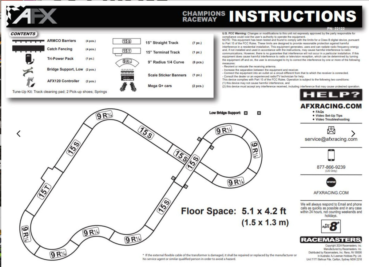 Cyber Raceway Instructions AFX Champions Raceway Slot Car Set | 2024 F1 McLaren & Sauber Edition ...
