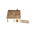 Age of SAGA Medieval Dwelling 28 mm Scale Miniature Game Scenery Front View