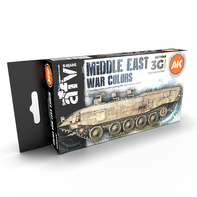 AK Interactive 3rd Generation AFV Series: Middle East War Colors Set (AK11648) – 6 x 17ml