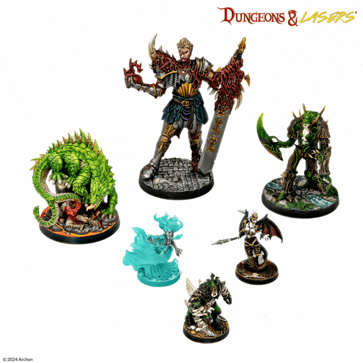 Dungeons And Lasers Victims Of Insanity Character Miniatures Closeup 2
