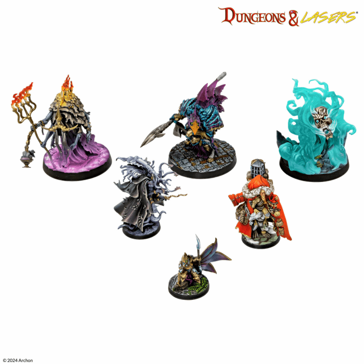 Dungeons And Lasers Victims Of Insanity Character Miniatures Closeup 3