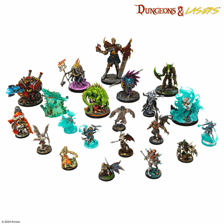 Victims Of Insanity Full Painted Miniatures Set Fantasy Creatures Display
