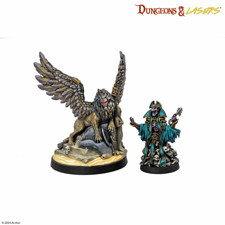 Lamassu And King Of Gates Boss Miniatures Archon Studio Desert Set