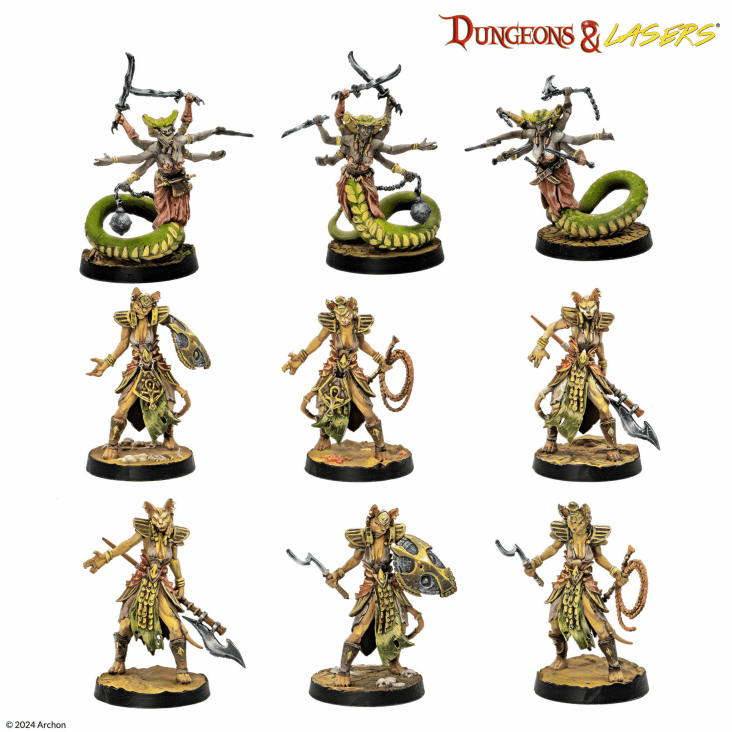 Archon Studio White Eyes Dunes Painted Sphinx Warriors