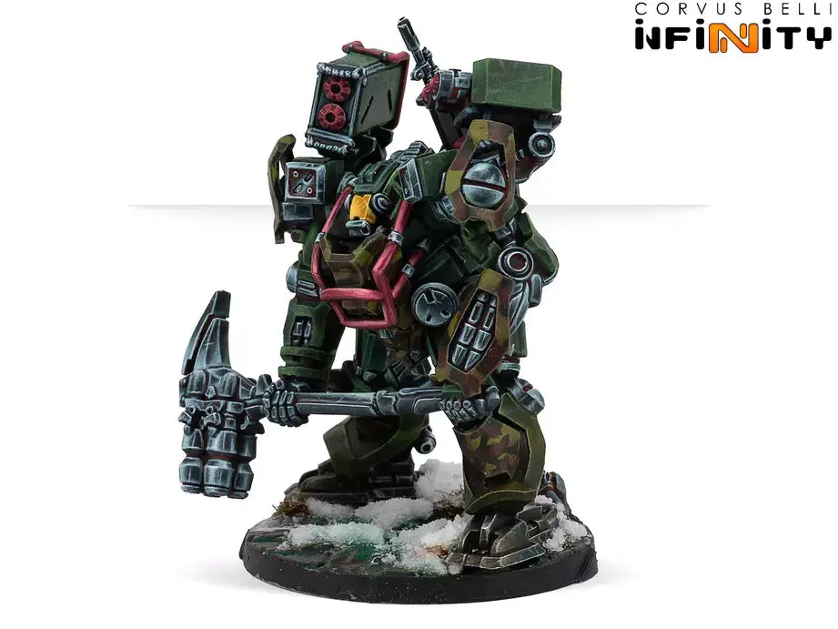 Corvus Belli Infinity Ariadna Ratnik AP Spitfire in-game action pose side view