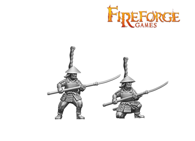 Ashigaru Warriors, 28mm Model Figures Example Poses 2