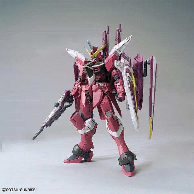 Mobile Suit Gundam SEED, MG, Justice Gundam ZGMF-X09A 1:100 Scale Model Kit Front View