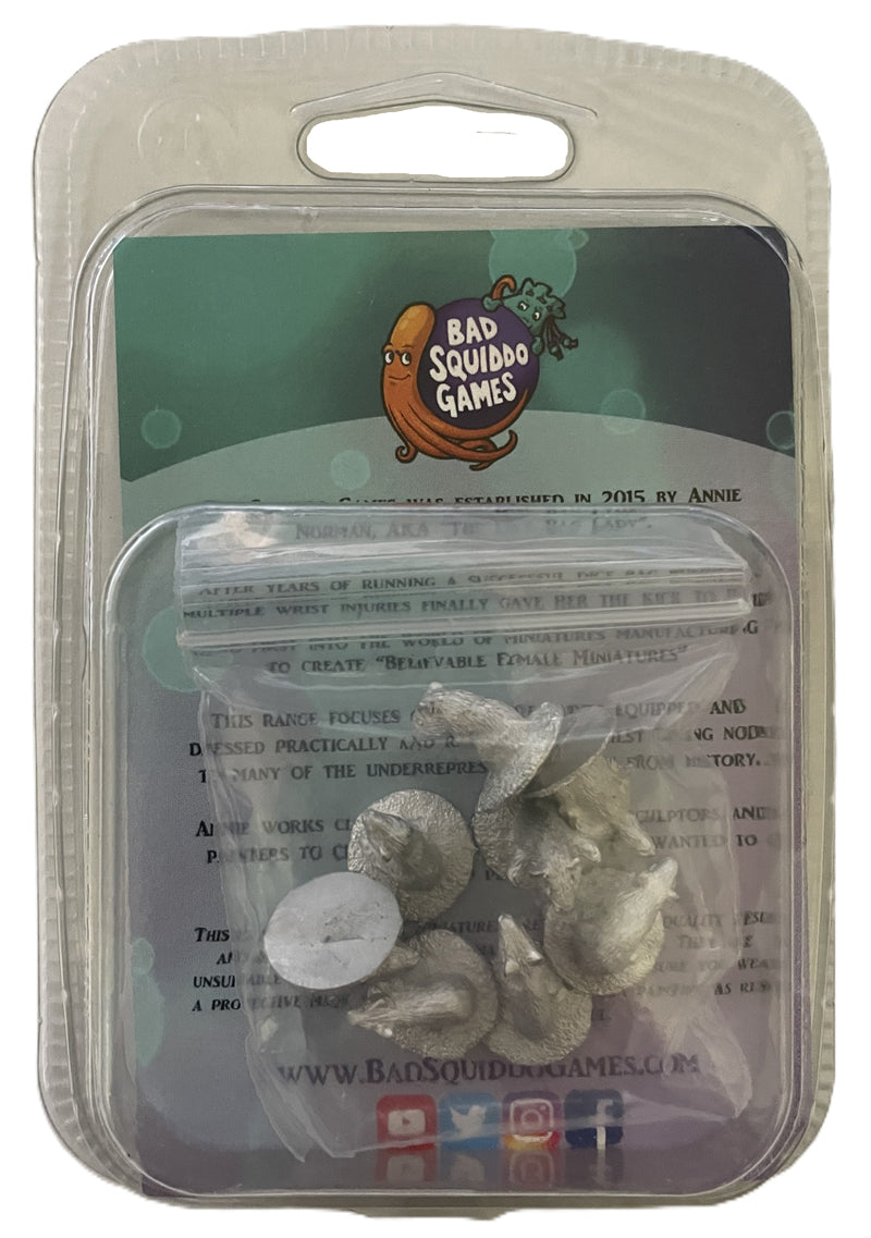 Bad Squiddo guinea pigs 28mm blister packaging