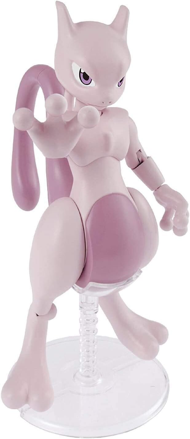 Bandai Spirits Pokemon Plamo Select Series 32 Mewtwo model kit in a standing pose