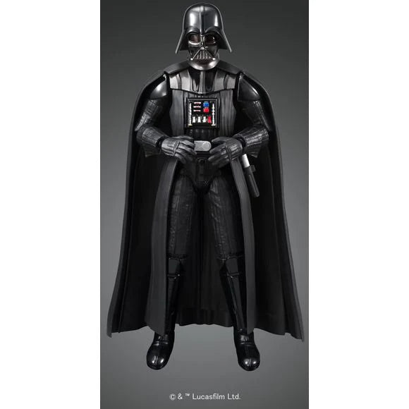 Bandai Spirits 1/12 Darth Vader model kit in an iconic standing pose 