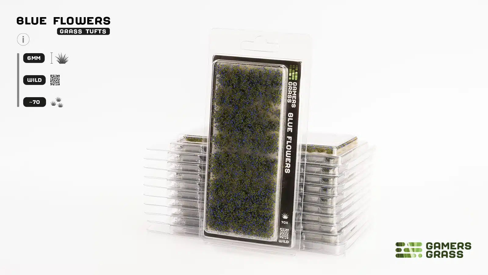 Blue Flowers Tuft Set 6mm Packaging