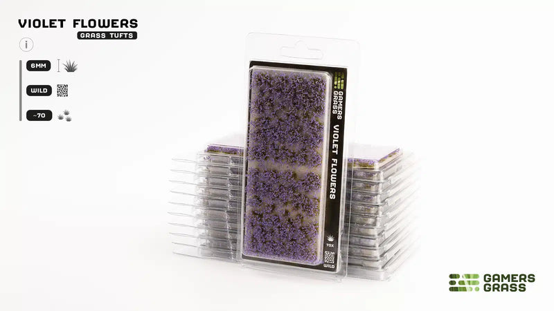 Violet Flowers Tuft Set 6mm Packaging