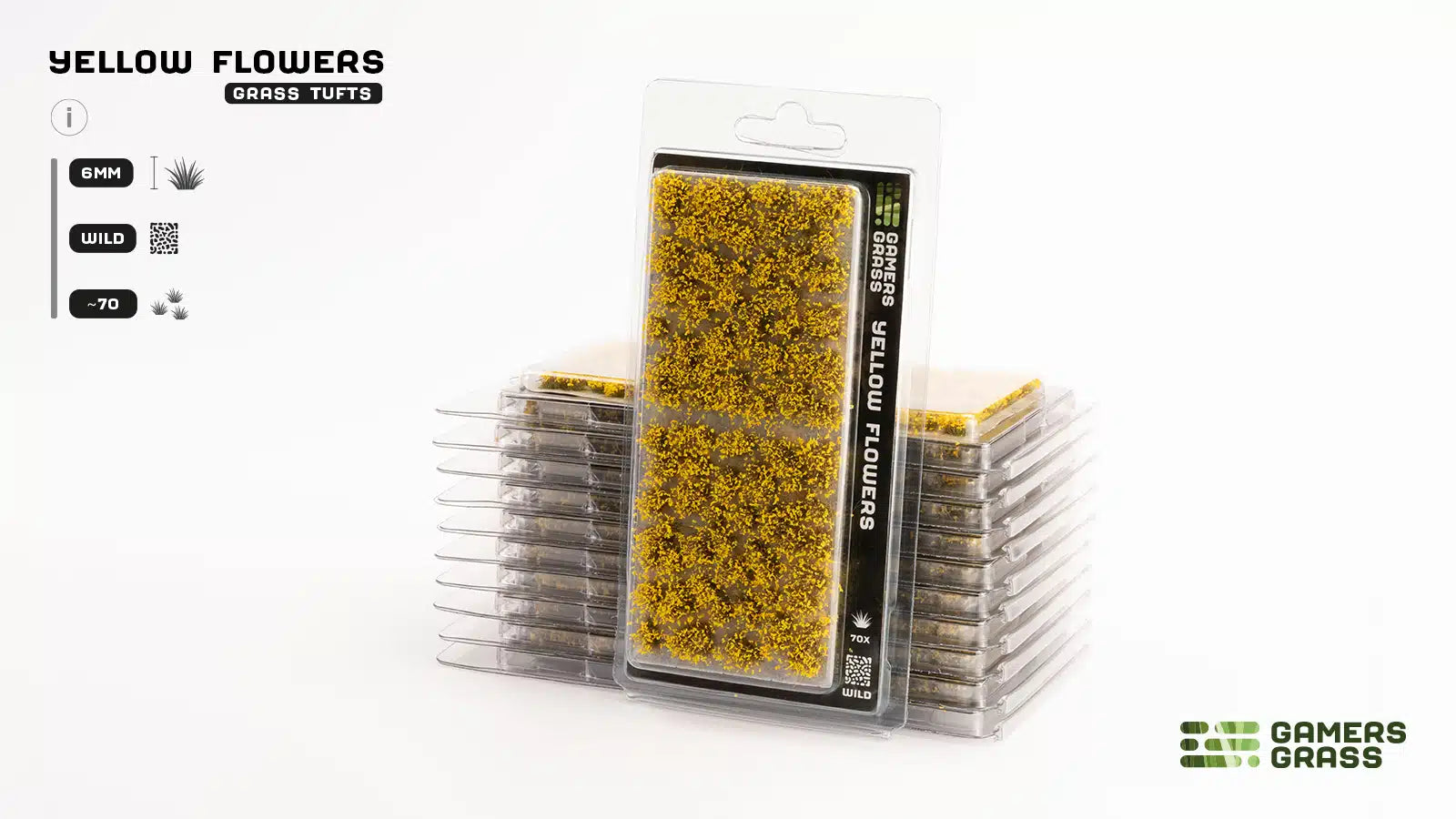 Yellow Flowers Tuft Set 6mm Packaging
