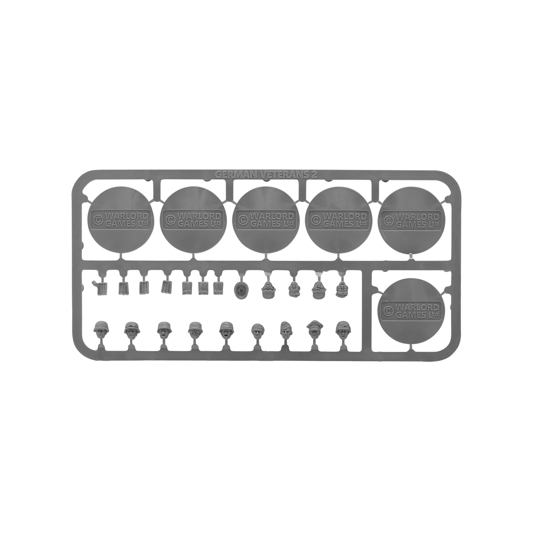 Bolt Action Plastic German Veteran Head Options and Field Equipment Accessories