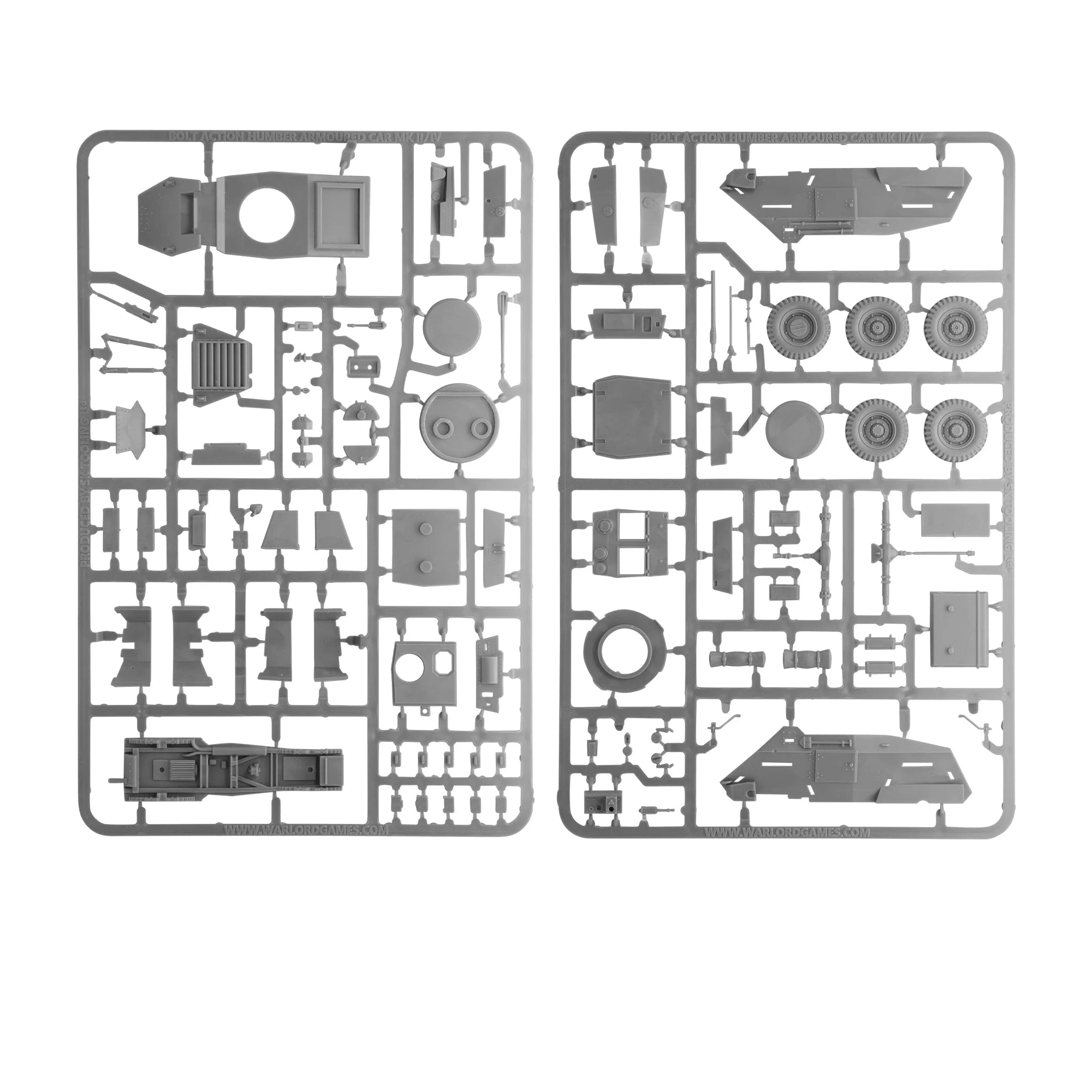 Bolt Action Humber Mk II/IV Armoured Car Plastic Kit for British Commonwealth Forces Sprue