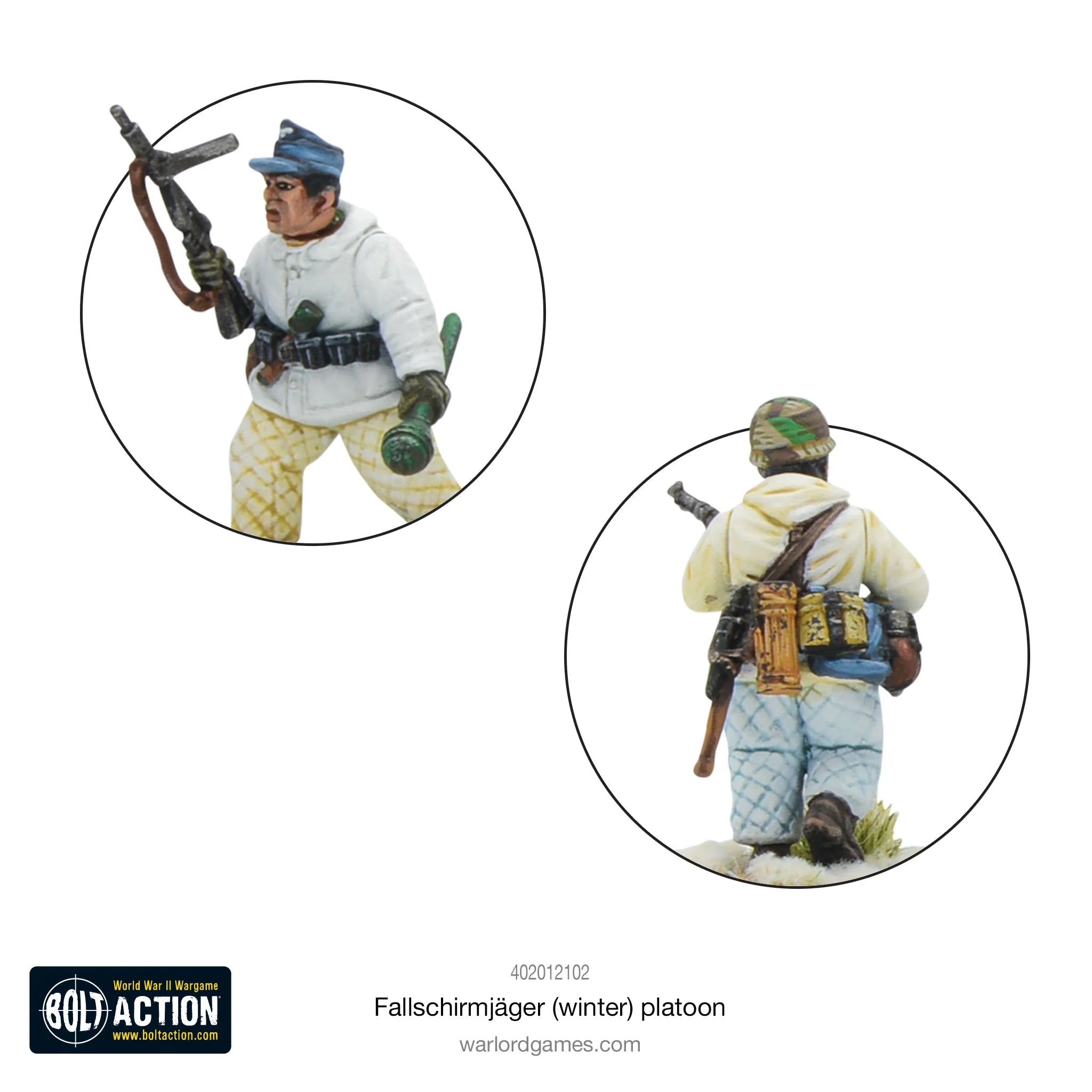 Warlord Games Bolt Action Winter Fallschirmjäger Figure Closeup 