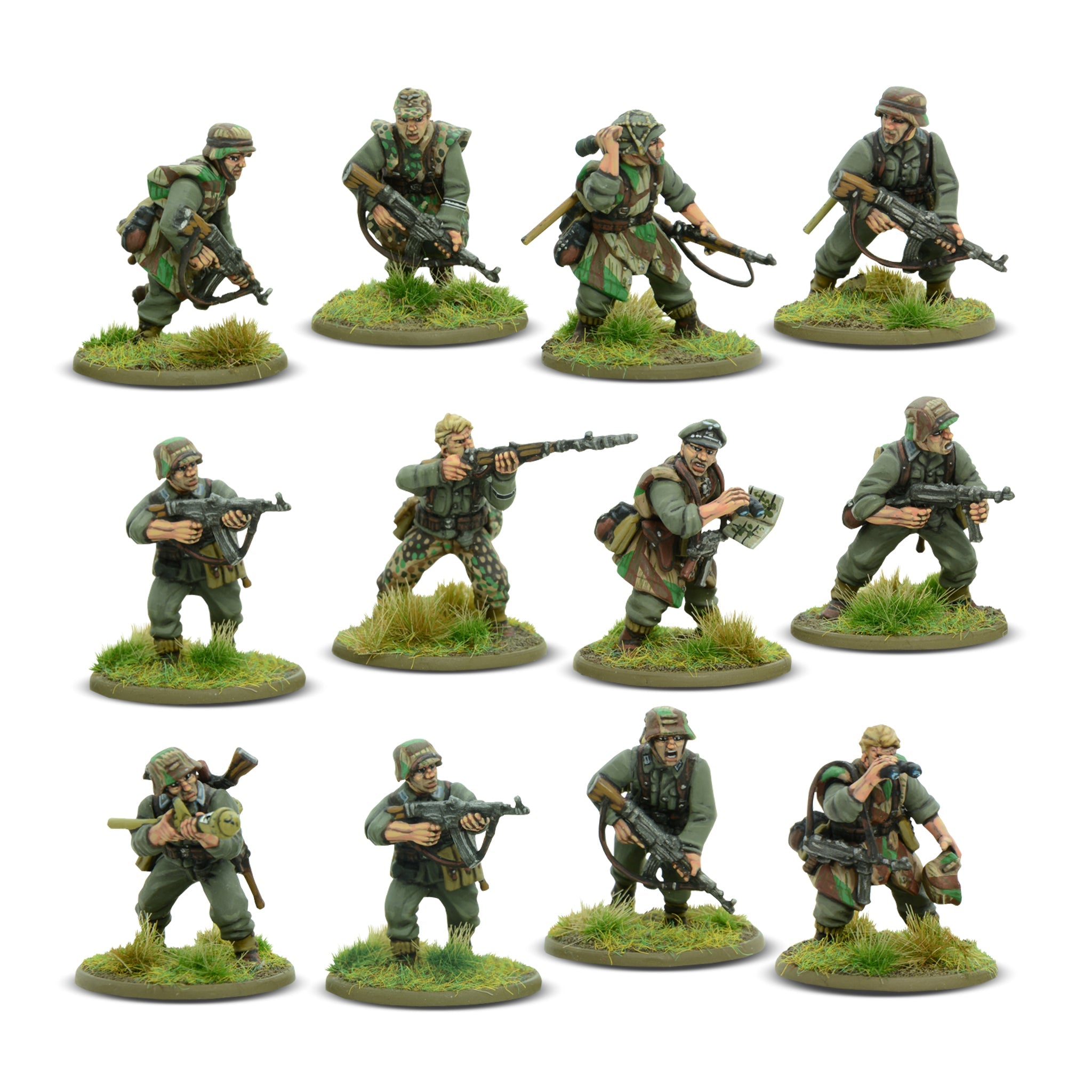 Painted Warlord Games 28mm German Grenadier Plastic Miniatures from Starter Set